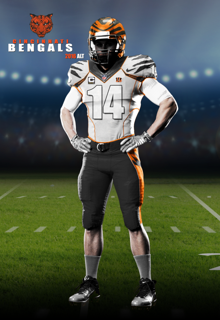 Cincinnati Bengals Uniform Concept; Alternate – Brad Covey