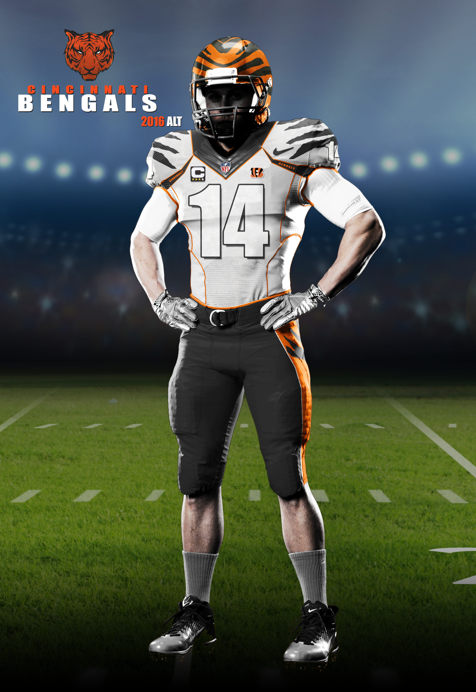 Cincinnati Bengals Uniform Concept; Alternate